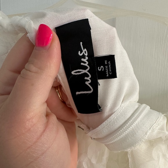 Always For You White Puff Sleeve Mini Dress Lulus - Picture 4 of 4